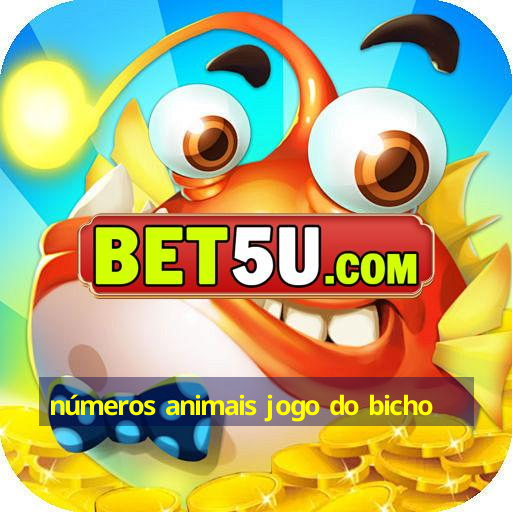 números animais jogo do bicho